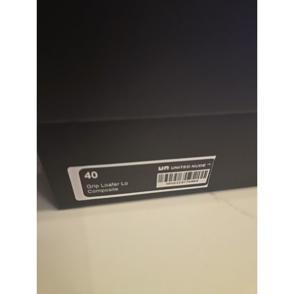 United Nude Loafers Composite Grip Shoes Gray Leather Wedge Chunky Platform 40 9 - Picture 4 of 10